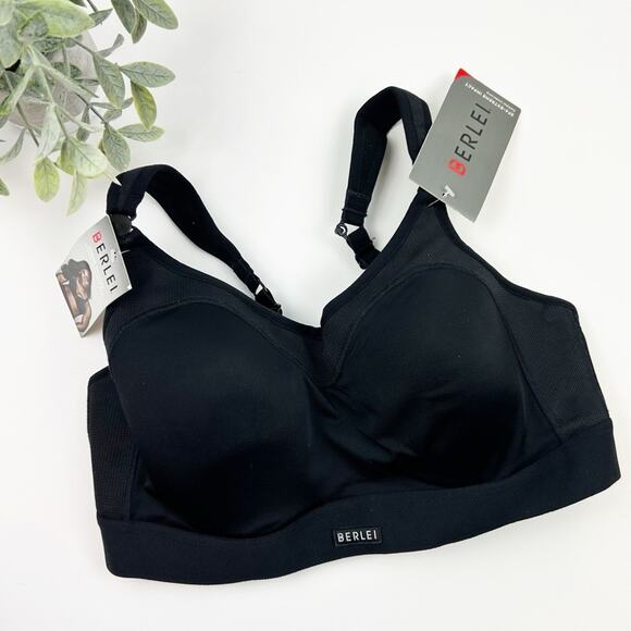 Berlei Ultimate Performance Contour Underwire Sports Bra in Black Size 32D - Picture 1 of 4